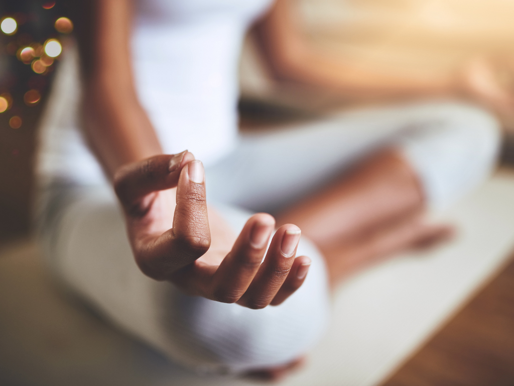 person meditating